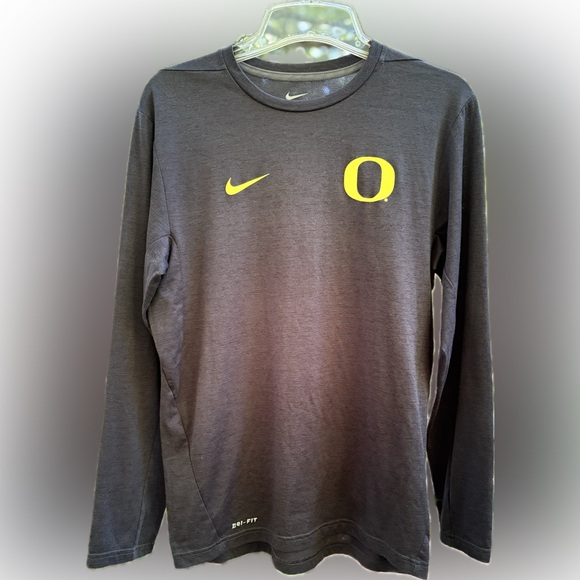 Nike Oregon Ducks Long Sleeve DRI-FIT Shirt - Picture 1 of 8